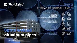 Spiral Welded Aluminum Pipes  Spawane Spiralnie Rury Aluminiowe