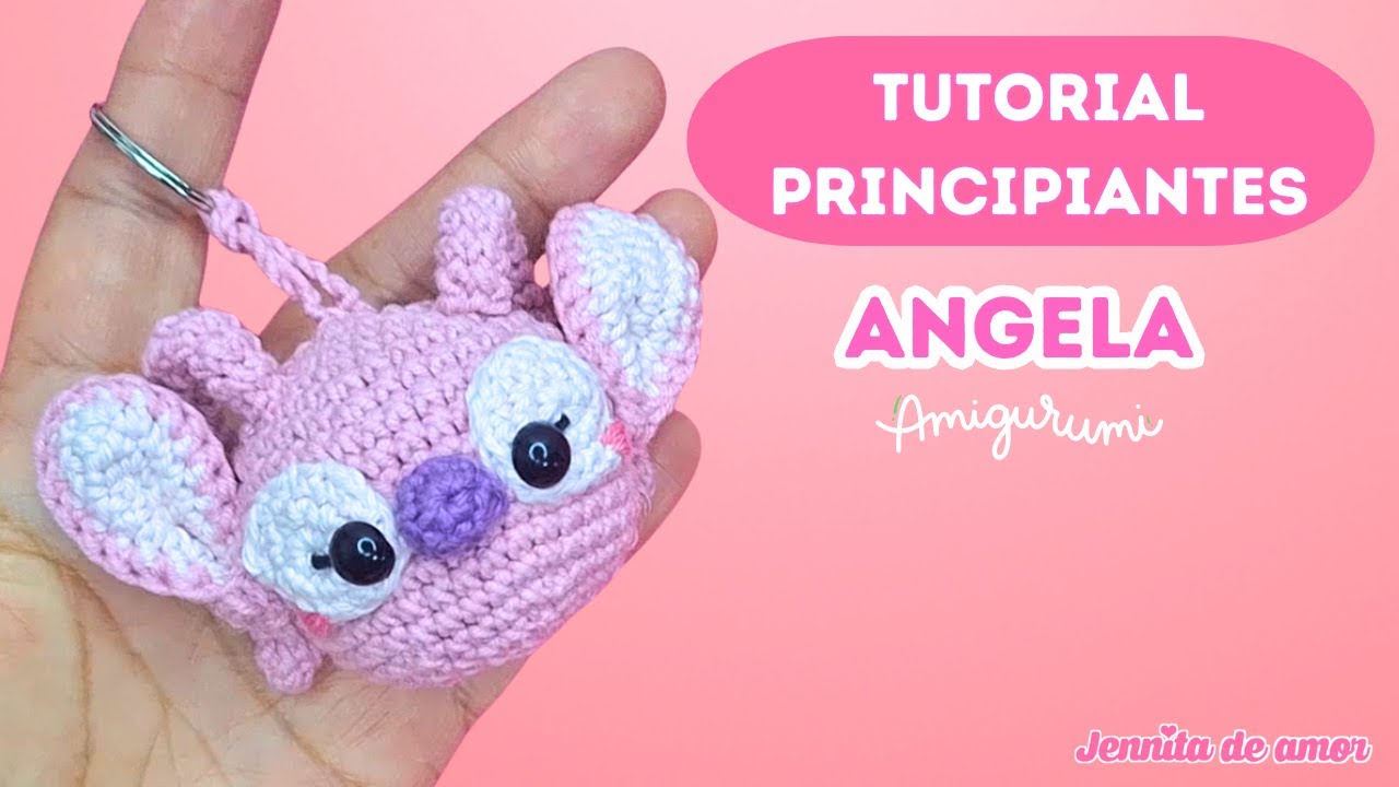 ANGELA Llavero - Aprende paso a paso -Tutorial para  Principiantes- Amigurumi
