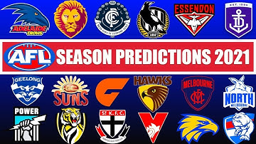 2021 Round 1 AFL predictions