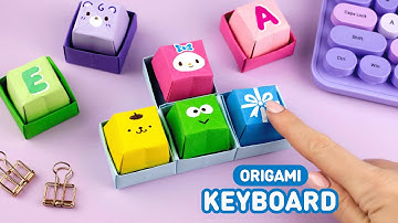 Origami Paper Keyboard | How to make paper button