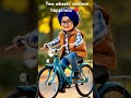 #EndlessHappiness #TwoWheels #cutekids  #ChildhoodMemories #InnocentSmiles #TrendingNow #ViralReels