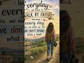 walking by faith