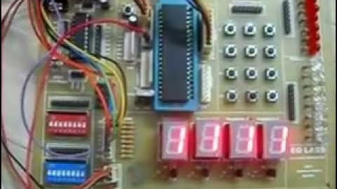 7 segment display with 8051