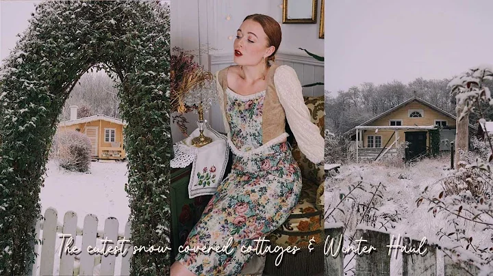 The cutest snow covered cottages & an elegant wint...