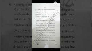 MBA (Second Semester) "Business Reasearch Method & Decision Science, Questions Paper,May 2026