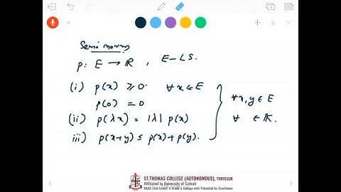 Functional Analysis: Session 10 by Dr. Viji M.