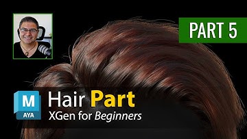 Maya XGen Series: 05 How to part hair with XGen