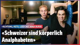 Schlangenfrau Nina Burri und Reto Scherrer im Gym | Achtung, Reto, los! | Folge 44