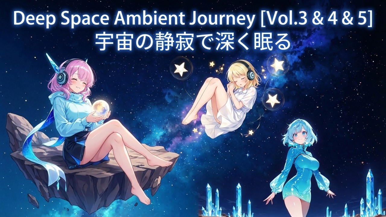 Deep Space Ambient Journey [Vol.3 & 4 & 5] — Cosmic Sleep Music | 宇宙の静寂で深く眠る