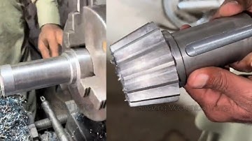 Amazing Factory Manufacturing process video for lathe Machine (@mechanical all work)