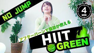 【4分集中】とばない！脂肪を燃やして痩せる鬼のHIIT(緑)