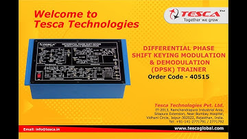 Differential Phase Shift Keying Modulation & Demodulation (DPSK) Trainer || Tesca 40515