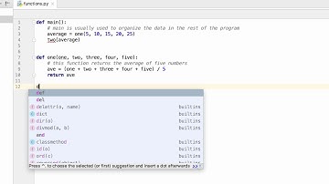 Passing information between functions