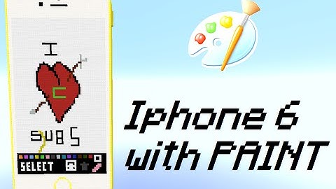 working iPhone 6 in Minecraft ! #4 added Paint !