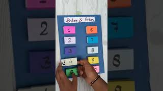 Before And After Number #maths #tlm maths tlm/ easy maths tlm/ teacher learning meterial