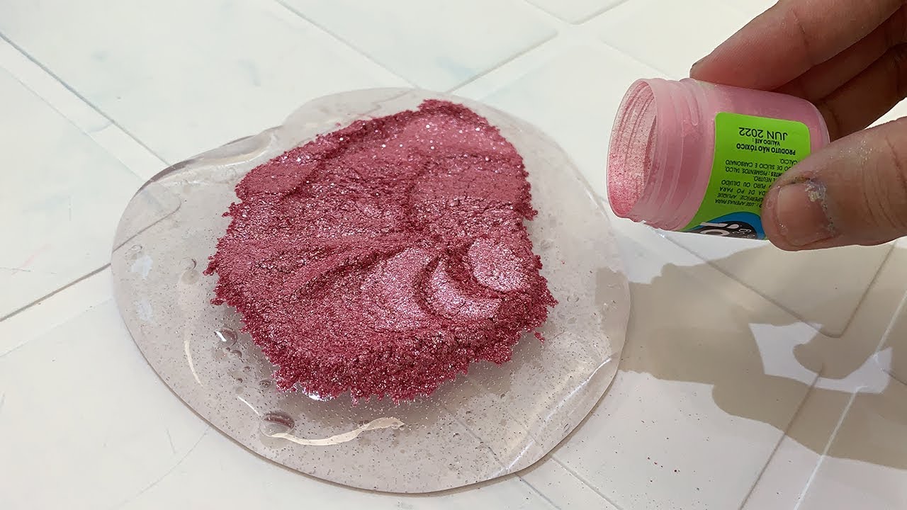 COLORINDO SLIME TRANSPARENTE COM PIGMENTO METÁLICO! (As cores ficaram surpreendentes)