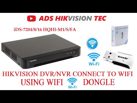 Hikvision DVR/NVR connect to network using WIFI Dongle