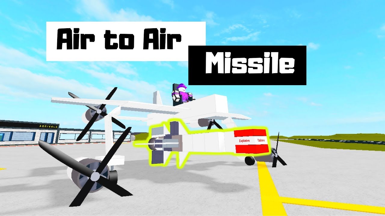 Air To Air Missile Testing Plane Crazy Youtube - how to use rockets and guns in crazy planes roblox
