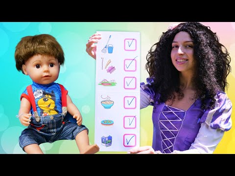 Die Prinzessin macht eine To-do-Liste! Lustiges Spielzeug Video aus dem Magischen Schloss