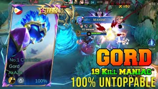 Gord 19kills+Maniac Insane True Damage Build Top 1 Global 2026~MLBB