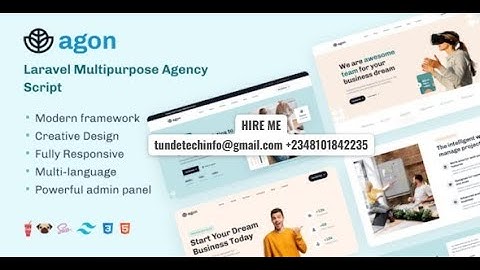 How to Install Agon Laravel Multipurpose Agency Script Step-By-Step