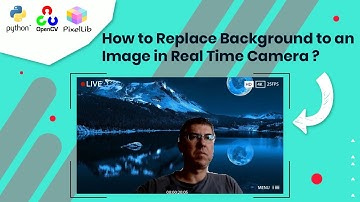 how to change background in real time  | replace an image using Pixellib Python and OpenCV