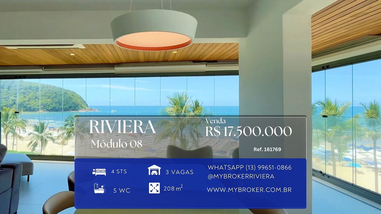 Apartamento com 4 suítes no edifício Galápagos no módulo 08 da Riviera de São Lourenço