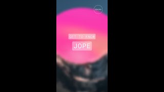 Get To Know: Jope #shorts