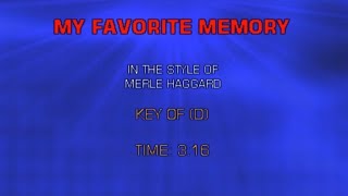 My Favorite Memory - Merle Haggard -  Best Karaoke with Lyrics #karaoke #singing #countrymusic