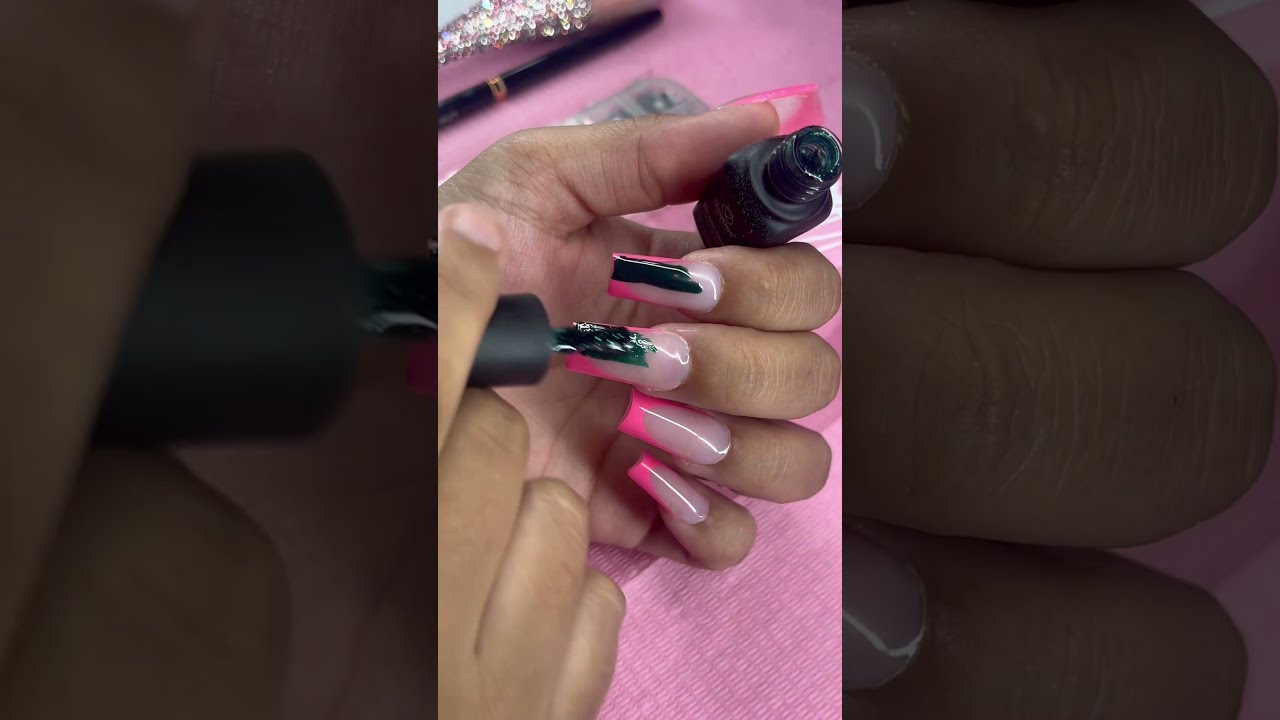Setting Up For A Bling Freestyle Nailsnailsnails Acrylicnails