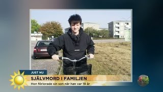 Mamman förlorade sin son - han var 19 år och tog livet av sig - Nyhetsmorgon (TV4)