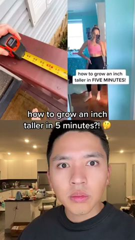 Watch me GROW TALLER in 5 minutes 🤯 #shorts #satisfying #funny