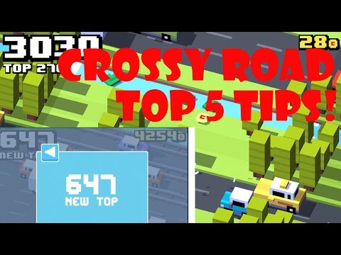 Crossy Road | TOP 5 TIPS/HINTS TO GET A HIGHER SCORE!