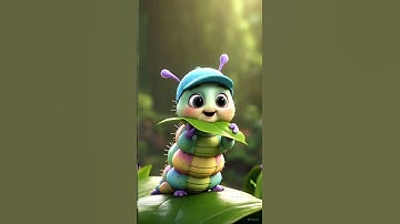 Cuddlebug Crawls Around  | Cute Caterpillar Song for Kids | Toddler Learning Short #shortsfeed #kids