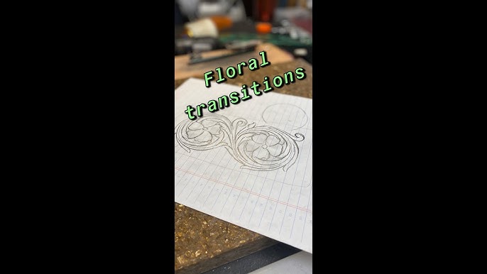 Drawing Floral Patterns for Leather Tooling