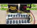 How to make simple inverter 3000W , sine wave , 16 mosfet