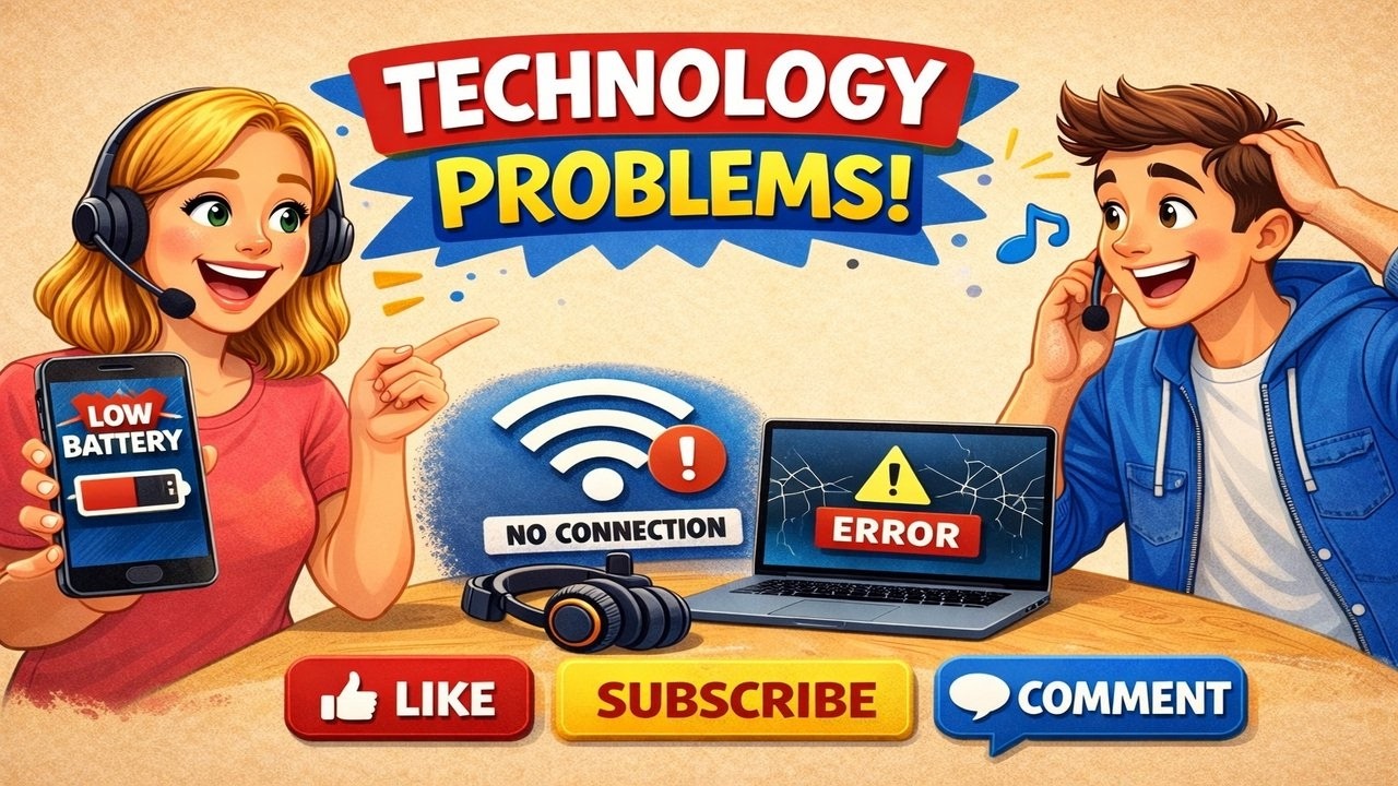 Problems with Technology | Real-Life English Conversation (Emma & Tom)