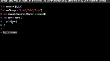 Learn Swift : Generics (Chapter 22 Lesson 1)