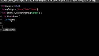 Learn Swift : Generics (Chapter 22 Lesson 1)