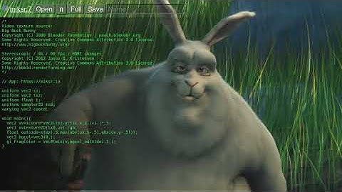 Shader coding using miksr.io - video effects