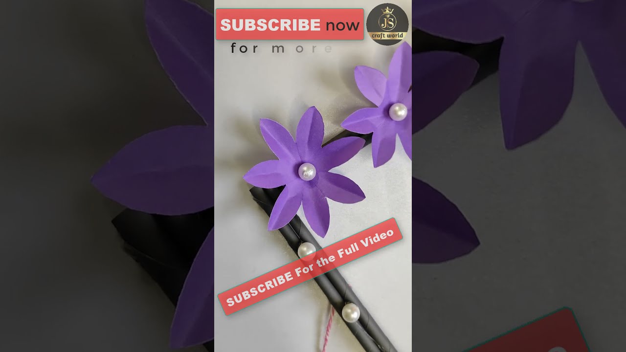 Easy Paper Flower Wallmate Making Idea | How to Make Paper Flower Wallmate | Wallmate 