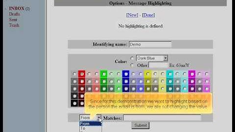 Highlighting emails in SquirrelMail