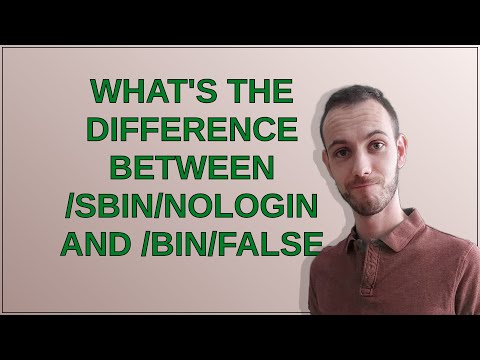 What's the difference between /sbin/nologin and /bin/false