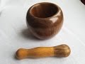 Woodturning Mortar and Pestle