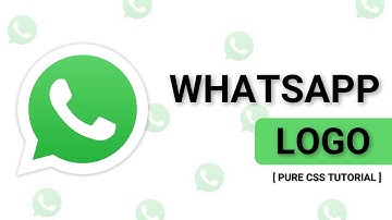 How To Create a WHATSAPP LOGO || Pure HTML & CSS3 Tutorial
