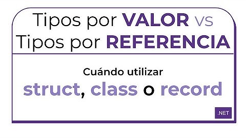 Tipos por VALOR y REFERENCIA en C# | struct? class? record?  Explicación completa en 10 minutos