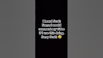 I heard Scott Frenzel would comment