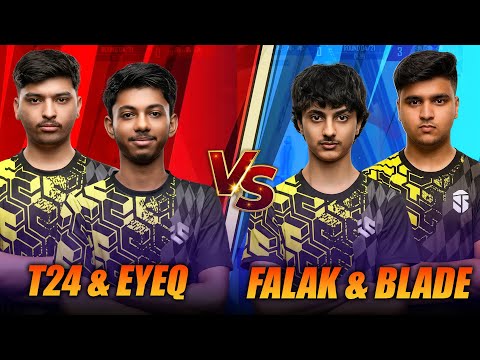 BLADE FALAK Vs EYEQ T24 OP INTENSE FUNNY PUBG WOW 2v2 