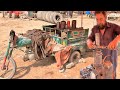 90 Years Old Man Repair the Jack on The road ,How To Repair rebuild hydraulic jack