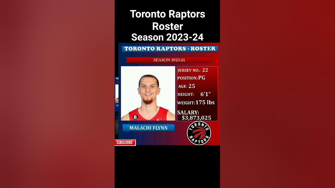 Toronto Raptors Roster Season 2023 24 nba YouTube